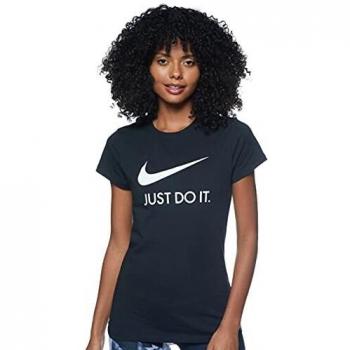 NIKE W NSW tee JDI Camiseta de Manga Corta, Mujer, Negro, L