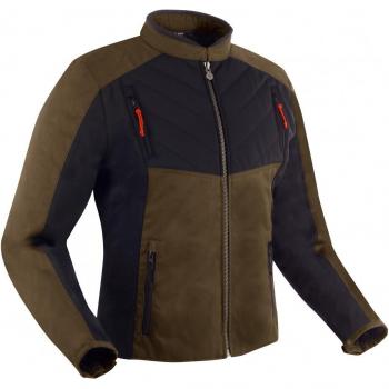 Segura Volt Chaqueta de Moto Textil Impermeable Caqui-Negro 4XL