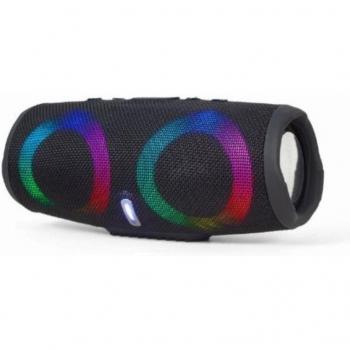 Gembird SPK-BT-LED-02 Altavoz Bluetooth Portátil Monofónico con Luz LED Negro 10 W