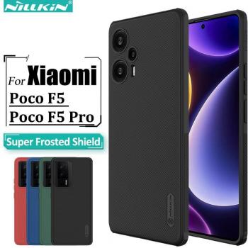 Funda Nillkin Frosted Shield Pro para POCO F5 Pro - Carcasa Dura de PC, Color Negro
