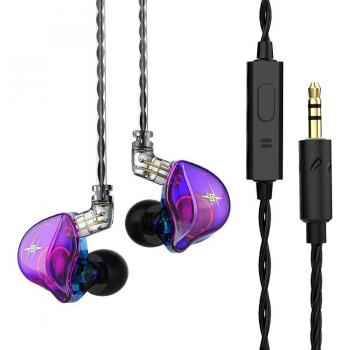 Auriculares Inalámbricos QKZ ZXT EDX PRO, Monitor In-Ear Dinámico HIFI con Graves Potentes y Cancelación de Ruido para Deportes, Modelo ES4 ZST X ED9