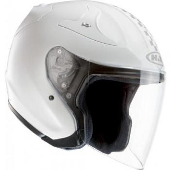HJC Rpha Jet MC10 motocicleta cascos, color blanco, tamaño M