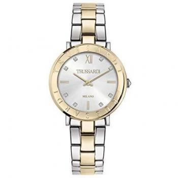 Reloj Trussardi Mujer Elegante R2453115510 - Tipo: Reloj de pulsera, Marca: Trussardi, Modelo: R2453115510, Diseño elegante, Caja de acero inoxidable, Esfera blanca con