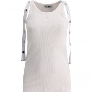 The Attico Women's Trimmed Tank Top in White | Size 42 | 241WCT229J038001