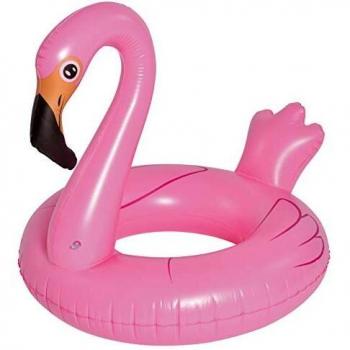 GLOBO, Anillo Flamingo Gigante 115cm diametro Brazaletes y flotadores Natación y Waterpolo Unisex Infantil, Color