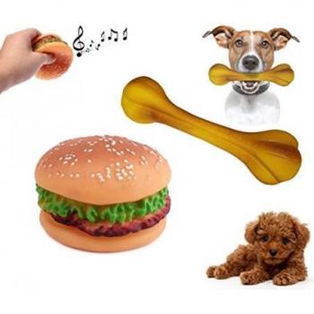 Hueso masticable para perro y gato con diseño divertido y duradero