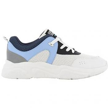 Zapatillas de seguridad alta sin metal Safety Jogger Flow S1P Mid, características: diseño unisex, color azul, talla 44 EU