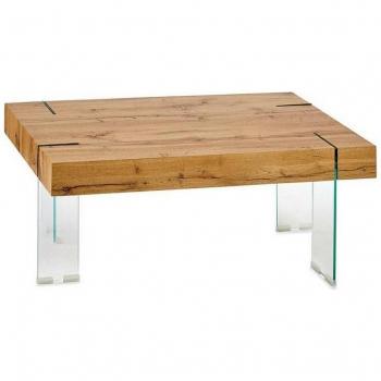 Mesa de Centro Madera Vidrio 60 x 42 x 120 cm