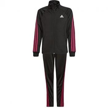 Chándal de Poliéster para Niñas 3 Rayas Regular Color Negro Talla 13-14 Años