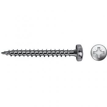 Tornillo Cabeza Alomada Ranura Cruz PZ2 Velox B 4x20 mm 1000 Unidades