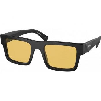 Prada SPR19W 1BO0B7 Matte Black/Yellow Sunglasses
