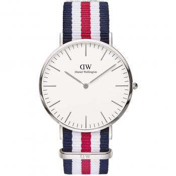Daniel Wellington Men's Quartz Watch Classic Canterbury 0202DW with Plastic Strap