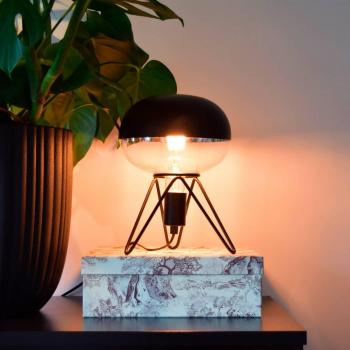 Bombilla LED regulable Calex Boden Top cabeza espejada E27 6W negro Ø22cm