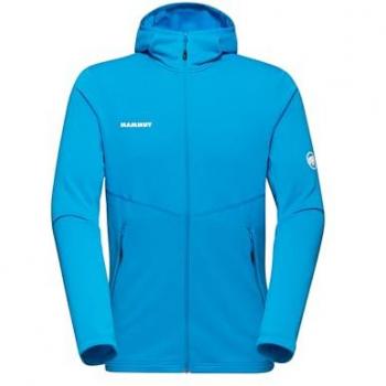 Mammut Aconcagua Light Men's Hooded Full Zip Fleece Jacket, Glacier Blue