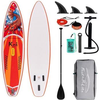 Tabla de Paddle Surf Hinchable FunWater SUPFR01E 350x84x15cm, Máx 165KG, Incluye Accesorios Completos