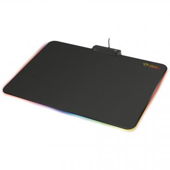 Alfombrilla de Ratón Trust GXT 760 Glide con Iluminación LED RGB, Superficie M y Compatibilidad Universal, Color Negro