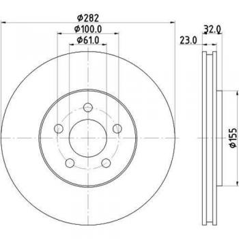 Disco de Freno Hella 8DD 355 120-621
