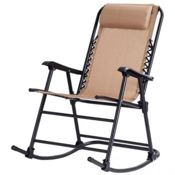 Zero Gravity Folding Rocking Chair - Beige