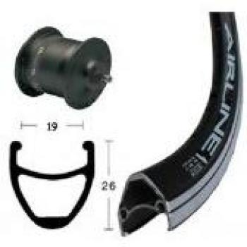 V-Rad 28x1.75 Nabend.DH3N30 sz.SSP 36LAirline 1 schwarz.Niro-Spei.