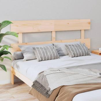 Cabecero de cama 154x3x81 cm de madera maciza de pino