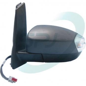 Retrovisor exterior SPJ E-2864 - Espejo retrovisor de alta calidad, diseño aerodinámico, ajuste manual, compatible con diversos modelos de vehículos, acabado en negro mate, cristal anti-vaho y resistente a impactos