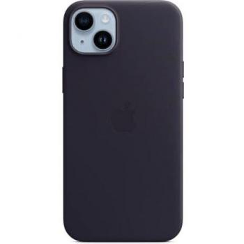 Apple - Funda de piel color medianoche con MagSafe para el iPhone 14 Plus