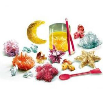 Crea tus cristales - Set de ciencia y juego para la formación de cristales, incluye materiales seguros, manual ilustrado, adecuado para niños a partir de 8 años