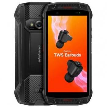Ulefone Armor 15 Dual SIM 4G Smartphone 5.45 Display Android 12 USB-C 6GB RAM 128GB Storage 6600mAh Battery Meteorite Black