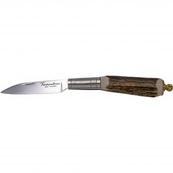 Navaja Gallega Tramuntana Knives TK-411 con Mango de Cuerno de Ciervo y Hoja de Acero Inoxidable 420 de 6.5 cm