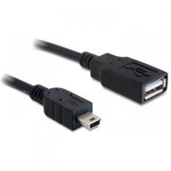 Cable USB 2.0 A hembra a mini B macho de 0,5 metros - DeLOCK 82905