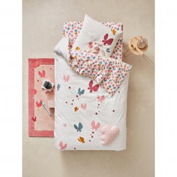 VERTBAUDETSábana Bajera Infantil VolarRosa estampado90X190