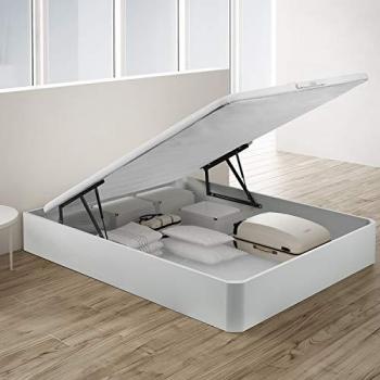 Canapé abatible Pikolin Airbox blanco 135x200 con fácil apertura y tapa 3D transpirable, alta capacidad de almacenaje y servicio premium