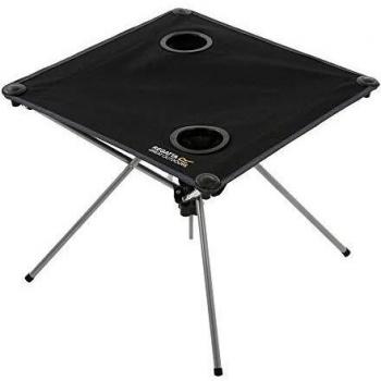 Regatta Prandeo Folding Table With Cupholders Black