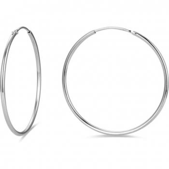 Pendientes Essential de plata de ley 925 con baño de rodio
