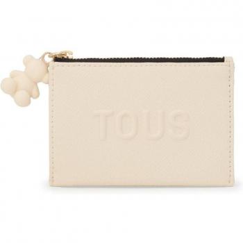 Monedero-Tarjetero TOUS La Rue New en color beige con diseño elegante