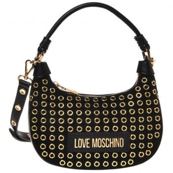 Love Moschino Iconic Handbags with Zip Closure, Black, Female, Size: ONE SIZE