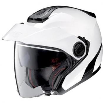 Nolan Casco Jet N40-5 06 Classic N-com Blanco Metal XL