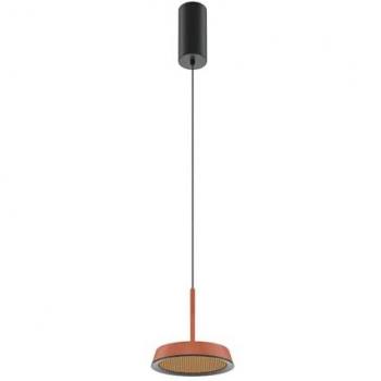 Lámpara Colgante LED El Ø 15,3 cm Naranja en Aluminio 12W 700lm