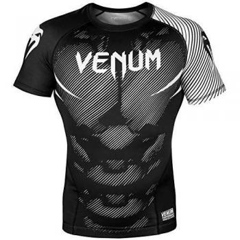 VENUM NoGi 2.0 Rashguard de Mangas Cortas, Hombre, Negro/Blanco, XL