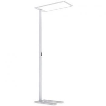Lámpara de Pie LED Regulable Comfort 76W Blanca con Interruptor Incorporado 4000K