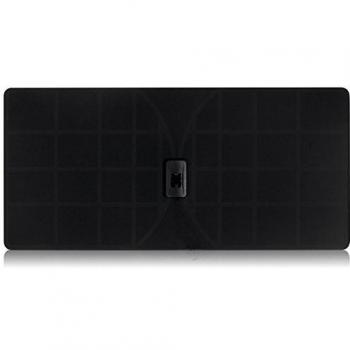 RGTech Monarch 50 Negro - Antena Interior - Rango de recepción de 50 Millas - Plana, Delgada como un Papel - Multi direccional Antena HDTV para una máxima recepción TDT/UHF/VHF/FM/Dab/DVB-T/DVB-T2