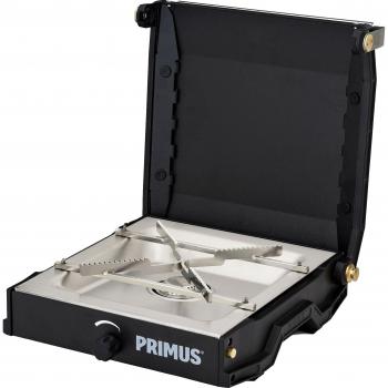 Cocina de camping Primus Moja Negra - Estufa portátil, compacta, ligera, fácil de usar, con sistema de encendido piezoeléctrico, compatible con cartuchos de gas estándar