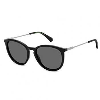 Polaroid PLD 4143 Polarized Sunglasses, Black Unisex, 53mm