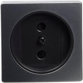 Simon - 82040-33 tapa enchufe bipolar+seguridad s-82 alum mate Ref. 6558233230