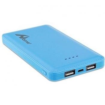 OME - [Ultra-Compact Power Bank] Batería Externa Portátil de 10.000 mAh. Conexión: USB y Micro USB. Compatible con iPhone, Samsung y otros dispositivos electrónicos - Modelo Strong Azul