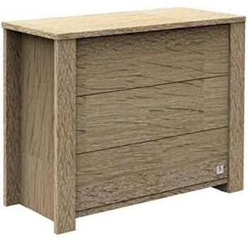 Comoda Antonin de Madera con 3 Cajones Color Beige 112x52x95cm