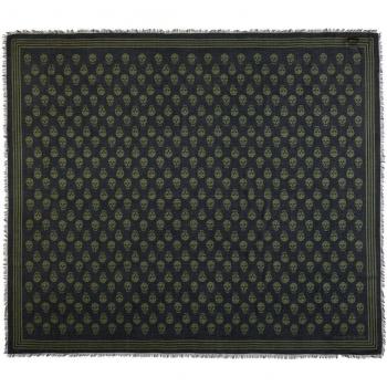 Alexander McQueen Men's Skull Biker Scarf in Black | Size UNI | 5909344418Q1066
