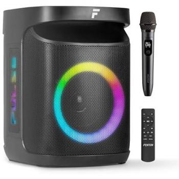 Altavoz Bluetooth Fenton Pulse65 - 140W, Batería 12H, Resistencia IPX4, Micrófono UHF, Radio FM, Mando a Distancia