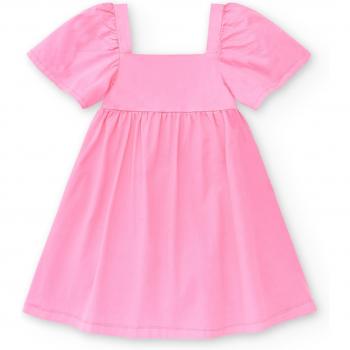 Tuc Tuc - Vestido de niña de manga corta con escote cuadrado Neon Jungle
