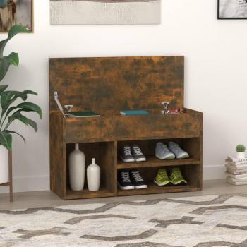 Zapatero Humo 80x30x45 cm Madera Multicapa